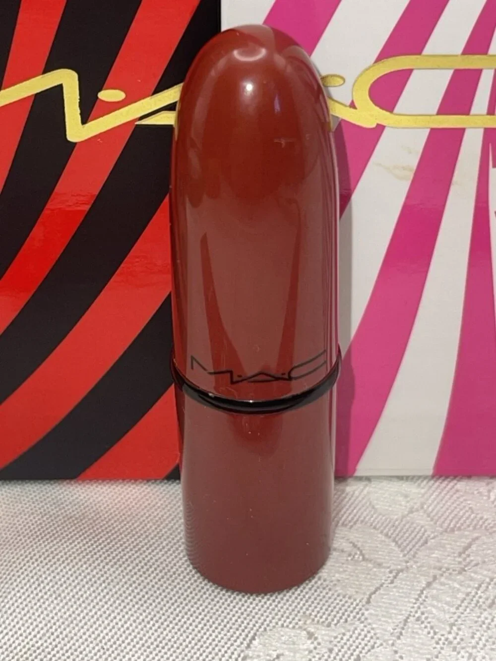 MAC Mini Lipstick Dubonnet Amplified A21 Classic Travel No Box